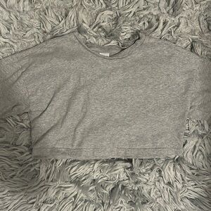 Grey Cropped TNA T-Shirt